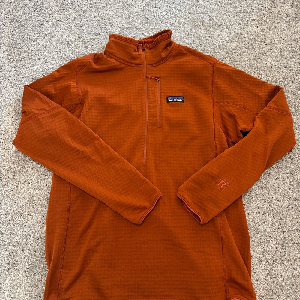 Patagonia Orange Quarter-Zip Pullover